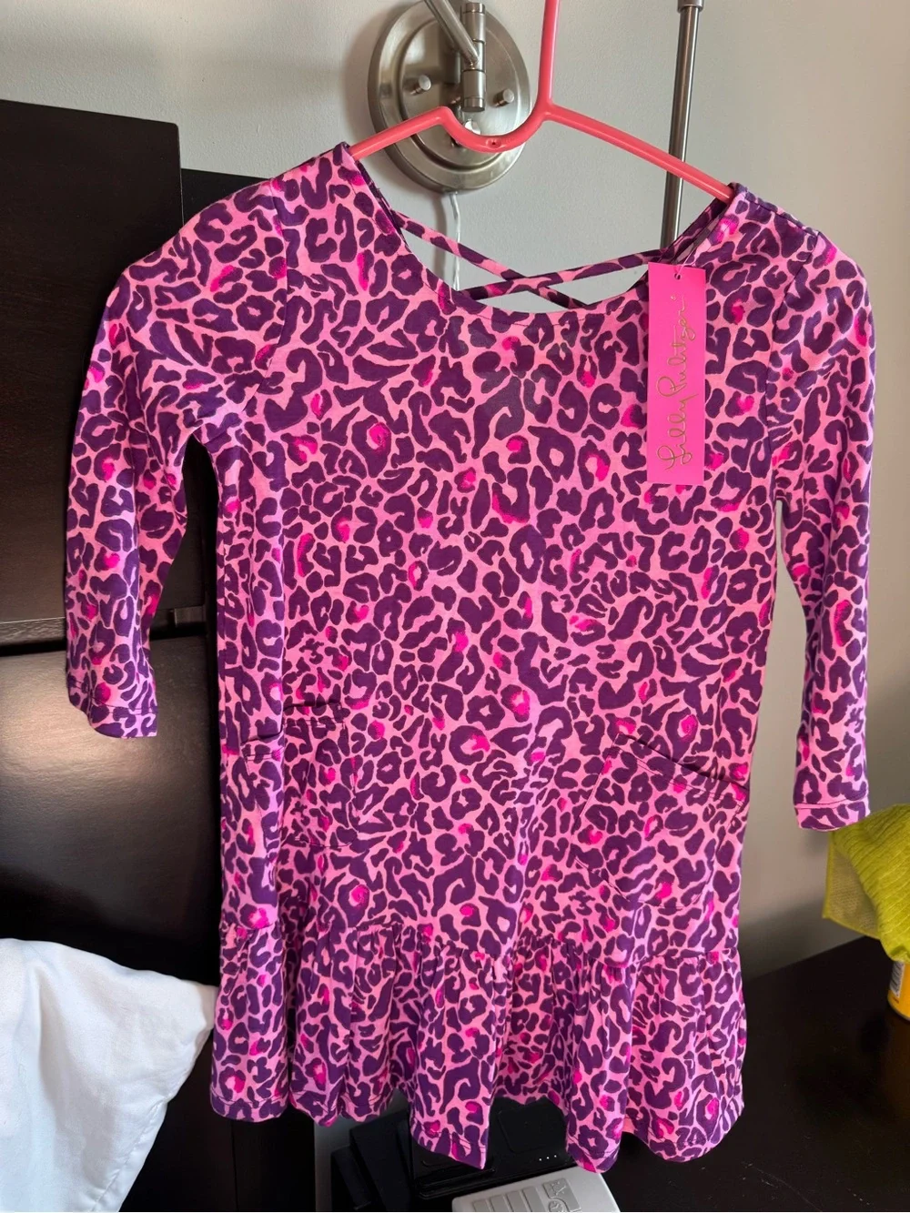 Lilly Pulitzer Pink and Purple Leopard Print Girls' Dress